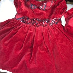 JANIE AND JACK HOLIDAY DRESS GIRLS 12-18m